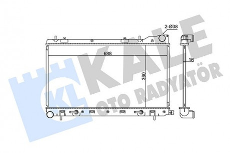 KALE SUBARU Радиатор охлаждения Forester 2.0/2.5 02- KALE OTO RADYATOR 364900