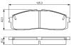 TOYOTA Тормозные колодки передн.Lexus RX 09- BOSCH 0986495330 (фото 5)