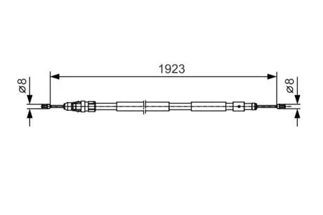 Трос BOSCH 1987482117