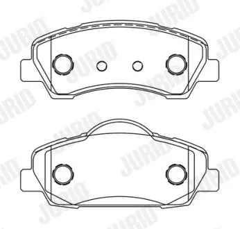 Колодки гальмівні дискові Jurid 573630J