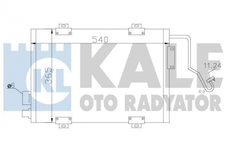 KALE RENAULT Радиатор кондиционера Clio II 98- KALE OTO RADYATOR 342810