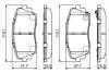 Комплект гальмівних колодок BOSCH 0986494688 (фото 7)