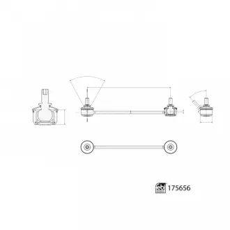 TESLA Тяга стаб.передн.прав.Tesla S 12- FEBI 175656