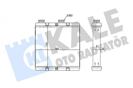 KALE HONDA Радиатор отопления Civic VIII 05- KALE OTO RADYATOR 355255