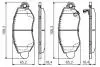 Тормозные колодки передние TRANSIT 00- BOSCH 0986495443 (фото 1)