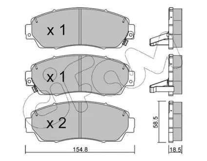 HONDA Тормозн.колодки передн.CR-V 07- CIFAM 822-903-0