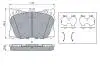 DB К-т передних торм. колодок W205 BOSCH 0986424335 (фото 4)