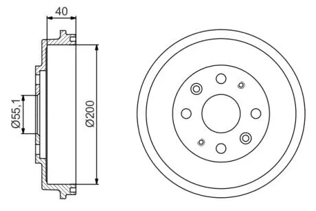 Тормозный барабан BOSCH 0986477191