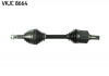 SKF NISSAN Полуось лев. L=648mm 29/29 зуб. QASHQAI / QASHQAI +2 I (J10, NJ10, JJ10E) 1.6 dCi 11-13, X-TRAIL (T31) 2.0 dCi 4x4 07-13, RENAULT KOLEOS I (HY_) 2.0 dCi 08- VKJC 8664