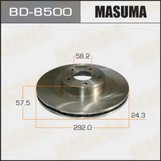 Диск тормозной передний Subaru Forester, Impreza, Legasy, Outback (02-06) (Кратн Masuma BD8500