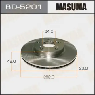 Диск тормозной передний Honda Civic (06-12) (Кратно 2 шт) Masuma BD5201