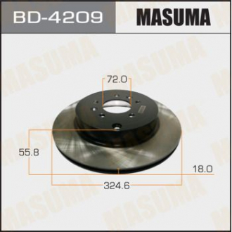 Диск тормозной задний Mazda CX-9 (07-12) Masuma BD4209