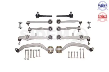 AUDI Комплект рычагов+тяги стаб.+наконечн. AUDI A4 04- SIDEM 37871