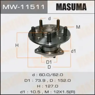Маточина колеса Masuma MW11511