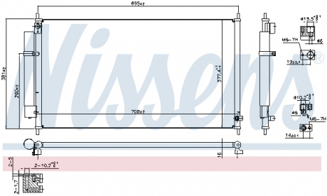 Радиатор кондиционера NISSENS 940502