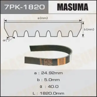 Ремінь поліклінової MASUMA Masuma 7PK1820