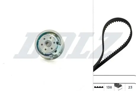 К-кт. ГРМ (рем.+ролик+крепление) Audi 1,6 A3/A4 VW Golf IV 1,6/2,0Skoda 1,6/2,0 Seat DOLZ SKD050