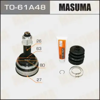 ШРУС зовнішній Toyota Camry (01-06) (нар 26/вн 27) Masuma TO61A48