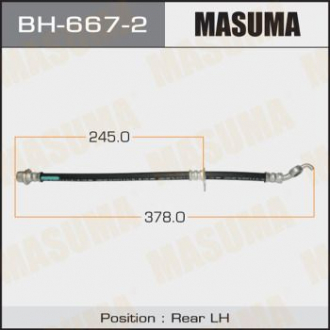 Шланг тормозной Masuma BH6672 (фото 1)