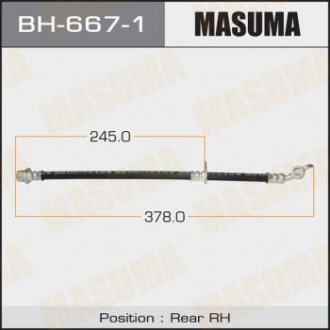 Шланг тормозной Masuma BH6671 (фото 1)