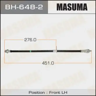 Шланг тормозной Masuma BH6482