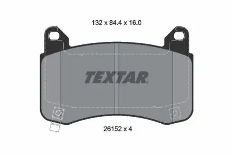 Комплект тормозных колодок TEXTAR 2615201