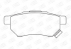 Колодки тормозные дисковые задние HONDA CIVIC VI Fastback (MA, MB) 94-01, CIVIC CHAMPION 572136CH (фото 1)