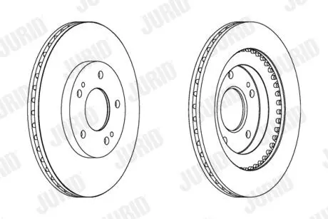 MITSUBISHI Диск тормозной передний Pajero Pinin 00- Jurid 562875JC
