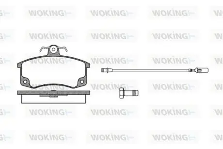 Колодка тормозная 2108 перед. (к-т 4 шт) Woking P321302