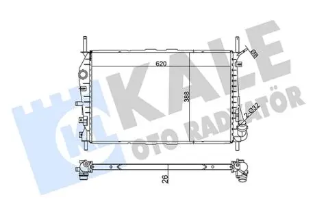 Теплообменник KALE OTO RADYATOR 356400