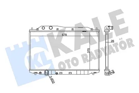 Радиатор охлаждения Honda Civic VIII KALE OTO RADYATOR 357200