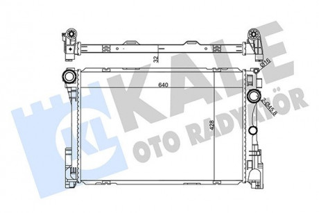 Радиатор охлаждения MB C-Class KALE OTO RADYATOR 355655