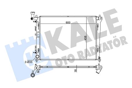 Радиатор охлаждения Kia CeeD, CeeD Sw, Pro CeeD KALE OTO RADYATOR 345930