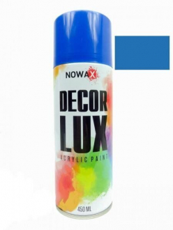 Краска акриловая спрей (голубой) (5015) DECOR LUX NOWAX NX48032 (фото 1)