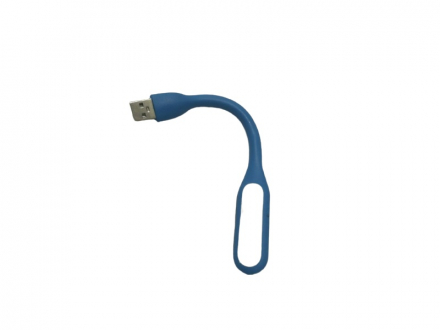 Гибкая USB лампа-фонарик LED (синий) Aftermarket 154834