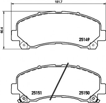 Колодки гальмові дискові передні Strong Ceramic Isuzu D-Max I (TFR, TFS) (02- NISSHINBO NP4005SC