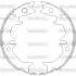 Колодки тормозные барабанные задние Toyota Camry 2.0 01-06,Toyota Camry 2.4 01-0 Z473100