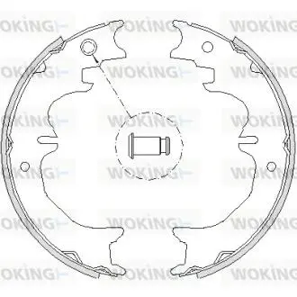 Колодки гальмівні задні барабанні Lexus Gx (urj15_) 4.6 09-,Toyota Land cruise Woking Z472700