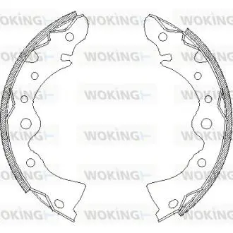 Колодки тормозные барабанные задние Nissan Almera classic 1.6 06- (Z4144.00) WOK Woking Z414400