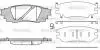 Колодки тормозные дисковые задние Lexus Rx (agl2_, ggl2_) 3.5 15- (P17363.10) WO Woking P1736310 (фото 1)