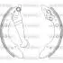 Колодки тормозные барабанные задние Chery Amulet 1.3 03-10,Chery Amulet 1.5 03-1 Z404601