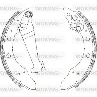 Гальмівні колодки задн. Polo/Fox/Lupo/Ibiza/Cordoba/Fabia/Felicia/Cube/Favorit/A2 92- Woking Z404601