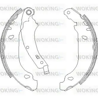 Гальмівні колодки задн. Clio/Logan/Sandero/Symbol (04-21) Woking Z407400