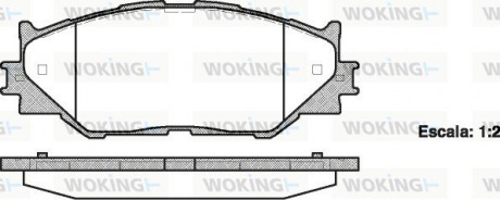 Колодки тормозные дисковые передние Lexus Is c (gse2_) 2.5 09-,Lexus Is ii (gse2 Woking P1301300