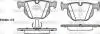 Колодки тормозные дисковые задние Bmw X5 2.0 13-,Bmw X5 3.0 06-13,Bmw X5 3.0 13- Woking P281361 (фото 1)