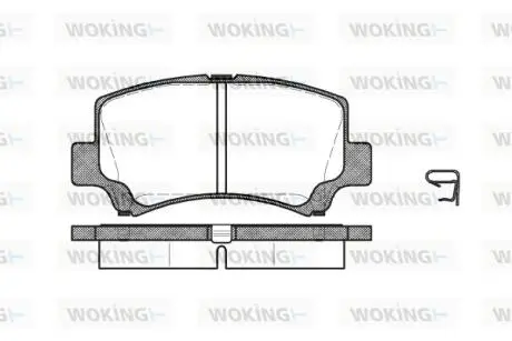 Колодки тормозные дисковые передние Chery A1 1.3 06-,Chery Jaggi 1.1 06-,Chery J Woking P610302
