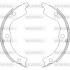Колодки тормозные барабанные задние Nissan X-trail 2.0 01-13,Nissan X-trail 2.2 Woking Z473600 (фото 1)
