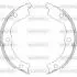 Колодки тормозные барабанные задние Nissan X-trail 2.0 01-13,Nissan X-trail 2.2 Woking Z473600 (фото 1)