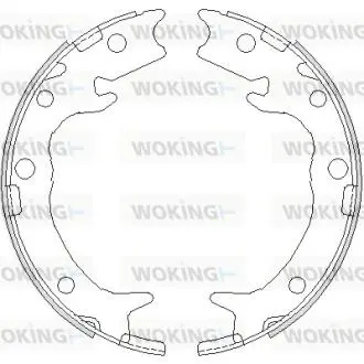 Колодки гальмівні задні барабанні Honda Accord vii 2.0 03-12,Honda Accord vii Woking Z473700