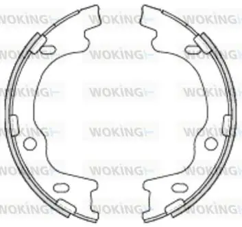 Колодки тормозные барабанные задние Hyundai I30 1.4 07-11,Hyundai I30 1.6 07-11 Woking Z469900
